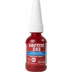 Loctite 243 Schroefdraadborgmiddel met gemiddelde sterkte voor algemeen gebruik 10 ml