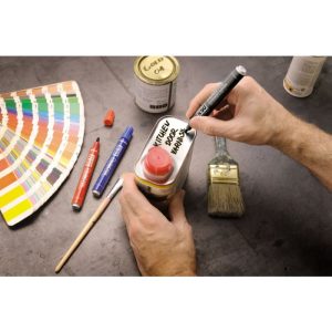 Pentel Merkstift met Acryl-Fiber punt 1,5-3 mm lijndikte Rood - Afbeelding 3