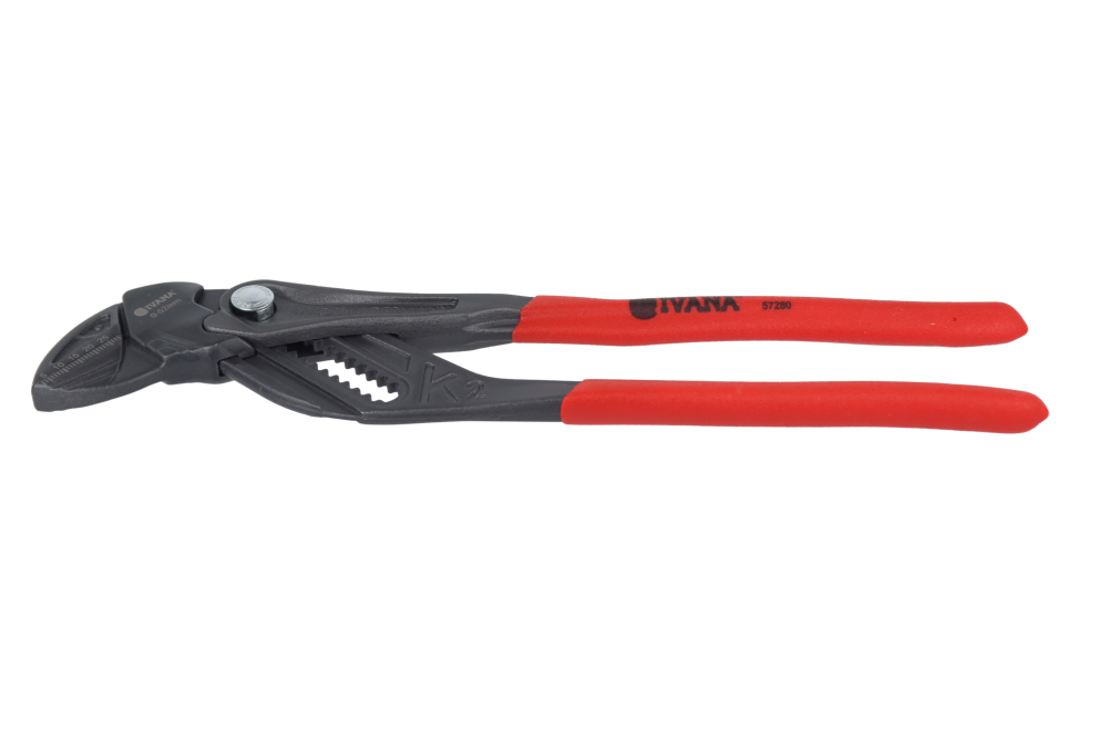 Ivana Sleuteltang 250 mm rood gecoat. Vervangt meerdere steeksleutelmaten met 1 tang 57280 - Afbeelding 2