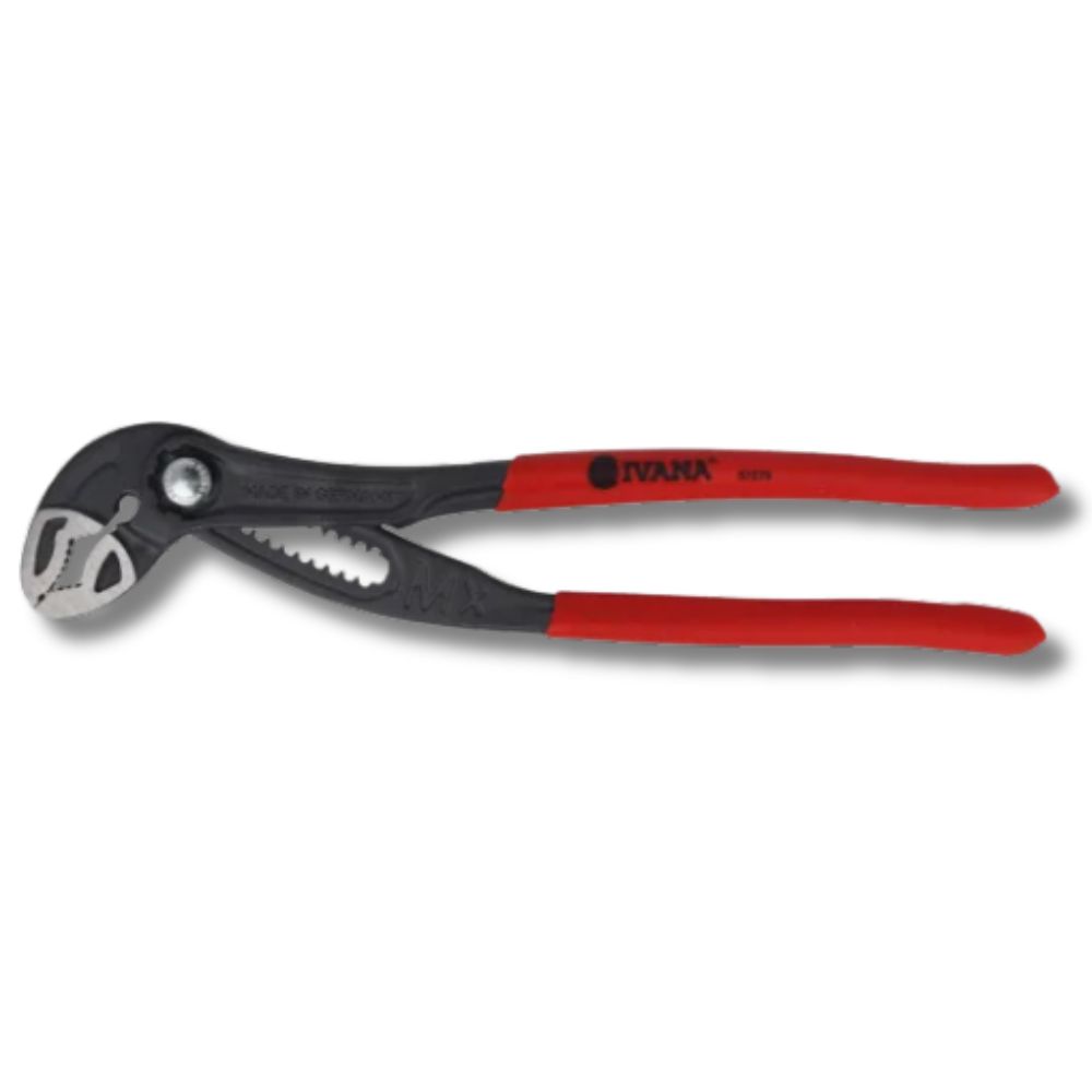 Ivana Waterpomptang met drukknop rood gecoat MX 250mm 57279