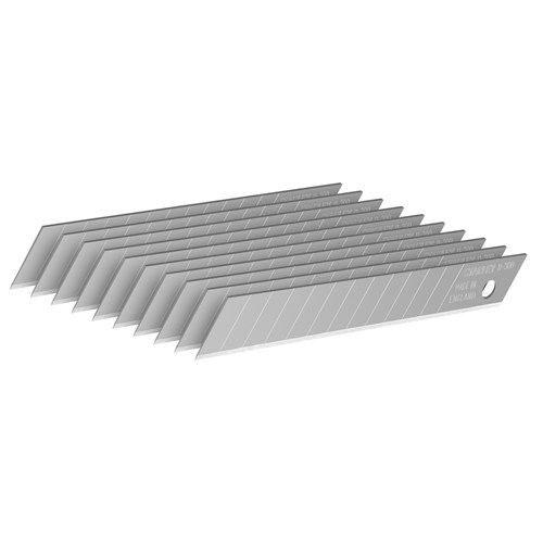 Stanley Afbreekmesjes breedte 9 mm, 10 stuks in dispencer, 12 afbreek segmenten 0-11-300 - Afbeelding 2