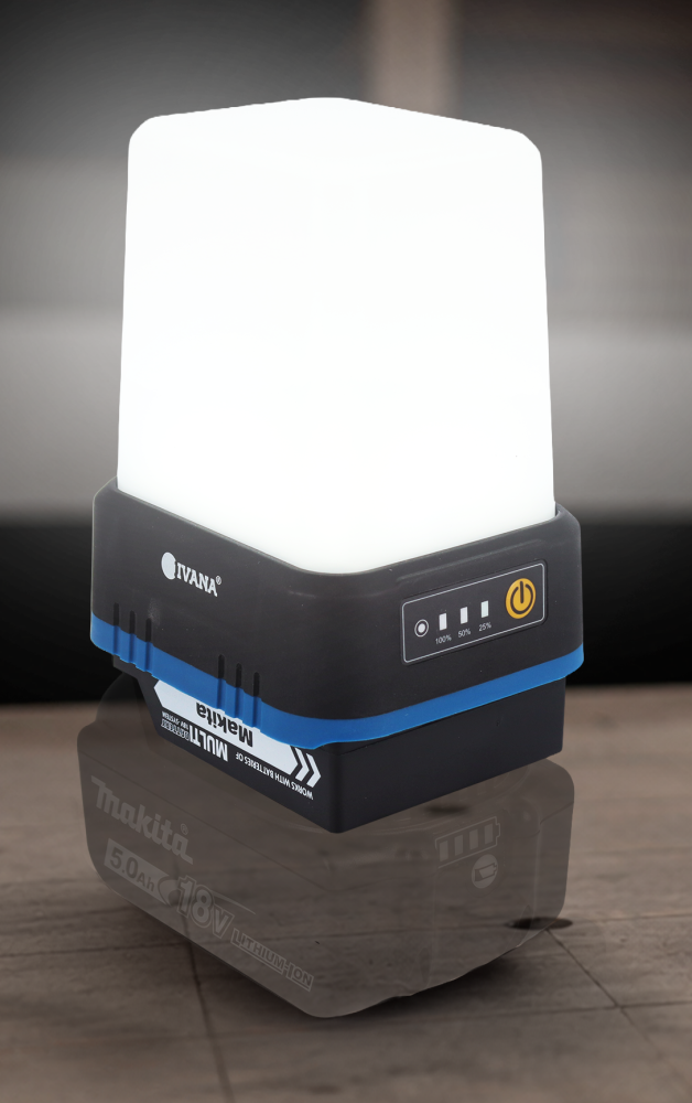 Ivana Accu Bouwlamp Rondo 50, 15 watt 1600 lumen 57334 geschikt voor Makita accu's 18v (geleverd zonder accu) - Afbeelding 3