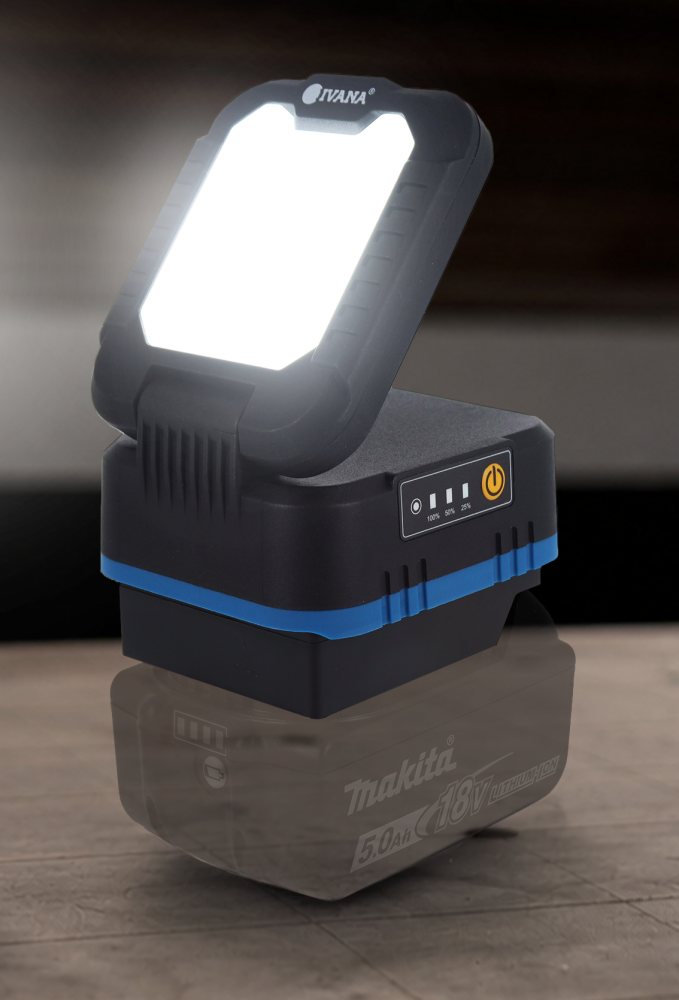 Ivana Accu Bouwlamp Varia 50, 15 watt 1600 lumen 57335 geschikt voor Makita accu's 18v (geleverd zonder accu) - Afbeelding 3