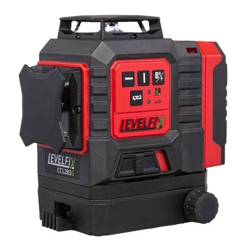 Levelfix CCL283G 3D Multi Lijnlaser met drie 360º groene lijnen (1 horizontaal en 2 verticaal)