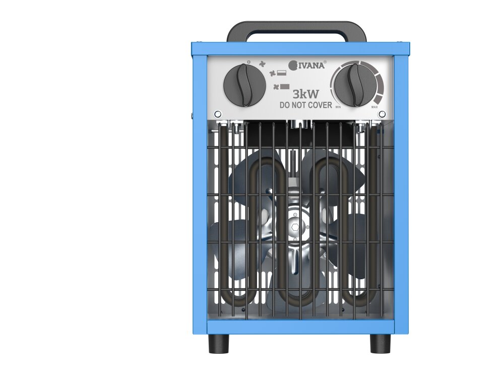 Ivana Electrische Heater met ventilator 3000 Watt 220-240V 57459